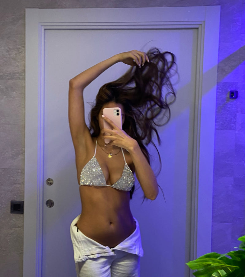Shiny disco Bikini Top