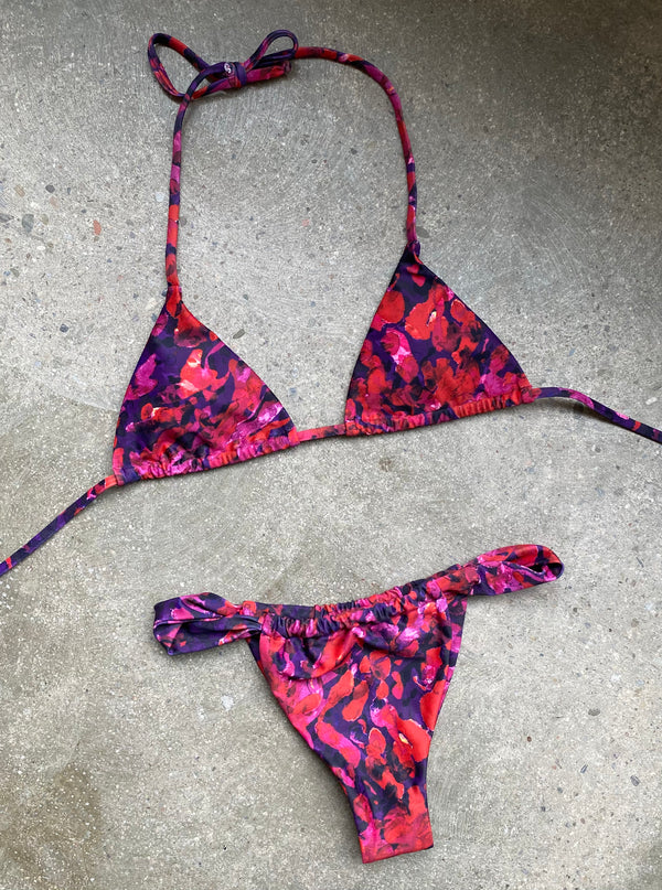 Magenta Print Bikini Bottom