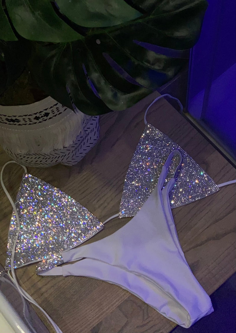 Shiny disco Bikini Top